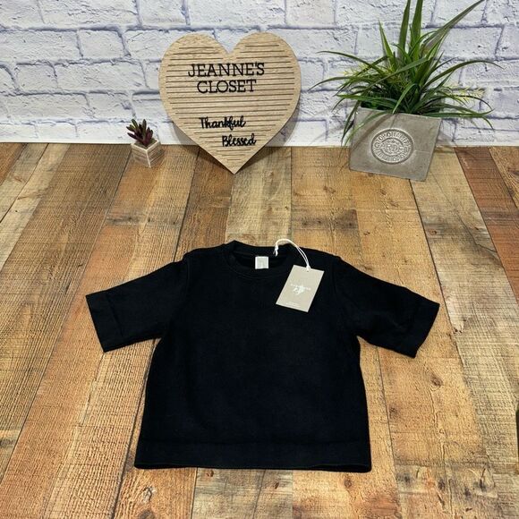 Everlane the seamless cropped tee in black NWT - Picture 6 of 7